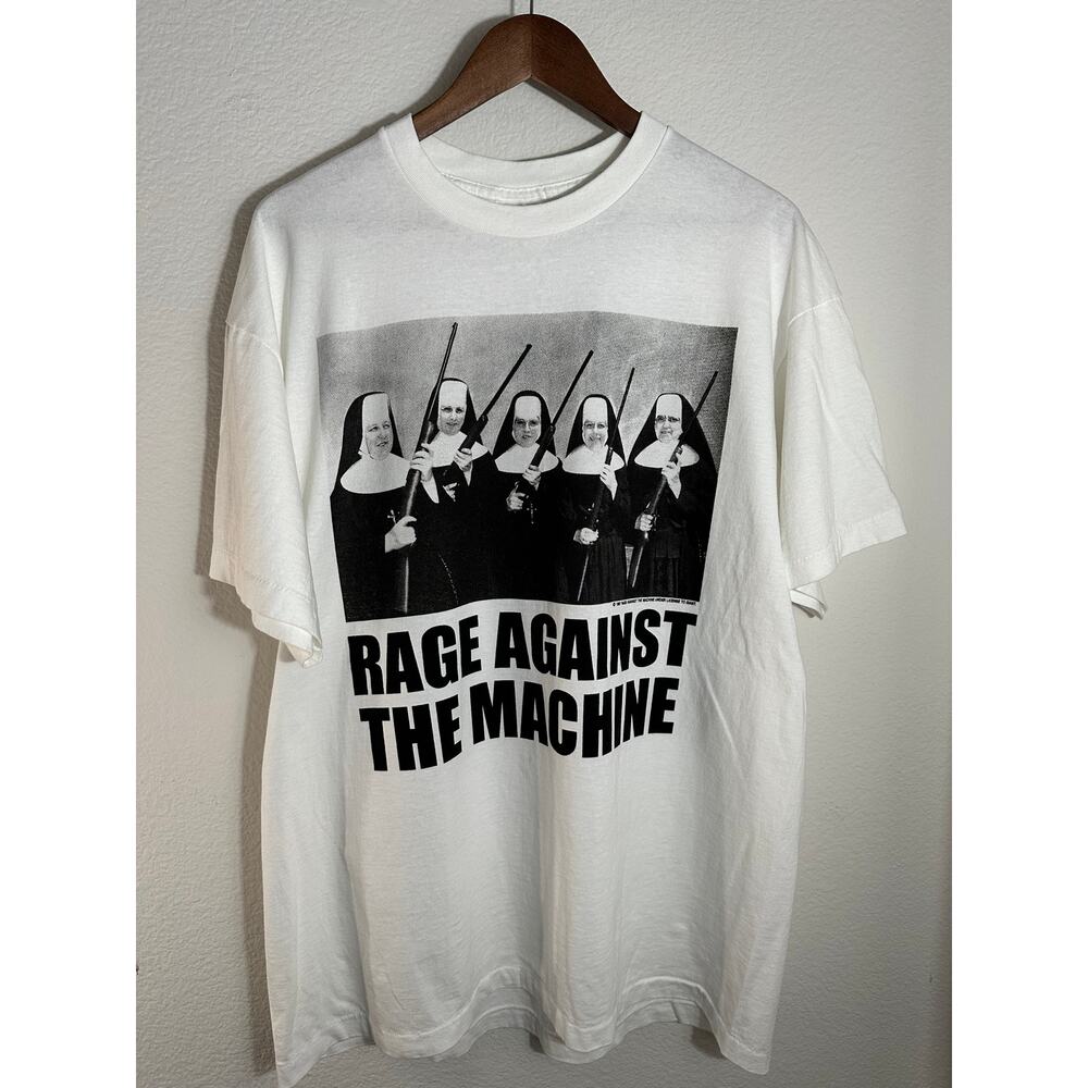 Rage Against the Machine "Nuns and Guns" Vintage Reprint SofTee Tag